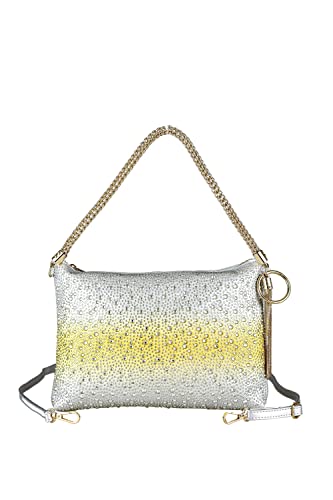 collezione alessandro Abendtasche Bling mit tausenden Strass Glitzersteinen 30cm x 21cm x 3cm von collezione alessandro