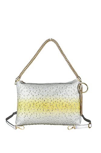 collezione alessandro Abendtasche Bling mit tausenden Strass Glitzersteinen 30cm x 21cm x 3cm von collezione alessandro