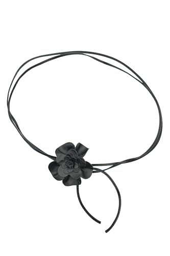 collezione alessandro Bindegürtel Blüte Lederband mit echt Leder Blüte von collezione alessandro