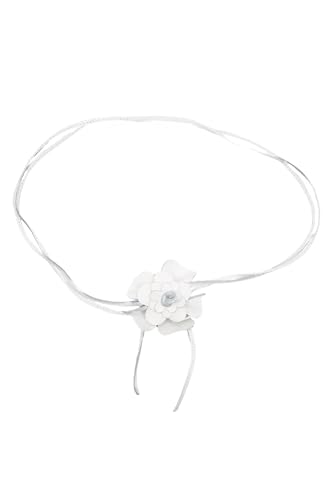 collezione alessandro Bindegürtel Blüte Lederband mit echt Leder Blüte von collezione alessandro