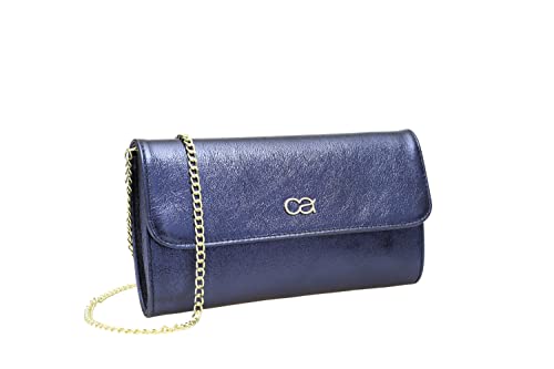 collezione alessandro Clutch Eleganz aus Leder mit separaten Fächern 26cm x 15cm x 5m von collezione alessandro