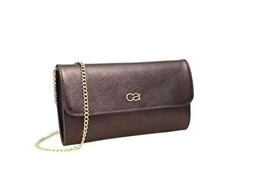 collezione alessandro Clutch Eleganz aus Leder mit separaten Fächern 26cm x 15cm x 5m von collezione alessandro