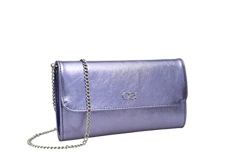 collezione alessandro Clutch Eleganz aus Leder mit separaten Fächern 26cm x 15cm x 5m von collezione alessandro