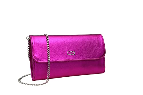 collezione alessandro Clutch Eleganz aus Leder mit separaten Fächern 26cm x 15cm x 5m von collezione alessandro