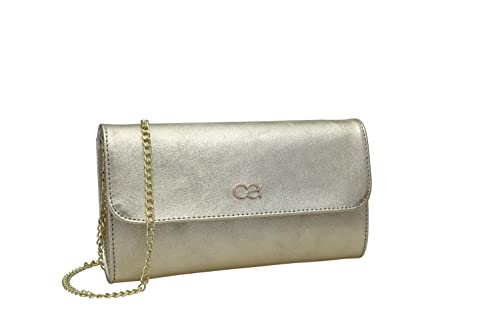 collezione alessandro Clutch Eleganz aus Leder mit separaten Fächern 26cm x 15cm x 5m von collezione alessandro