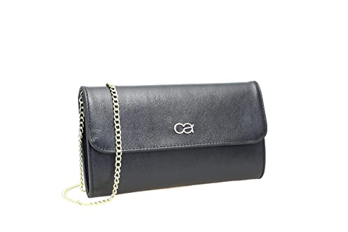 collezione alessandro Clutch Eleganz aus Leder mit separaten Fächern 26cm x 15cm x 5m von collezione alessandro