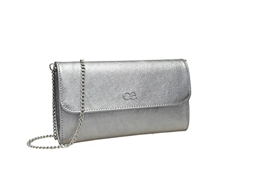 collezione alessandro Clutch Eleganz aus Leder mit separaten Fächern 26cm x 15cm x 5m von collezione alessandro