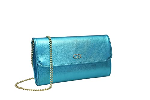 collezione alessandro Clutch Eleganz aus Leder mit separaten Fächern 26cm x 15cm x 5m von collezione alessandro