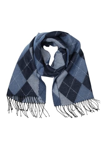 collezione alessandro Italienischer Schal Argyle aus angenehm weichem Material 180 x 40 cm von collezione alessandro