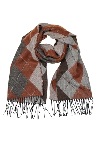 collezione alessandro Italienischer Schal Argyle aus angenehm weichem Material 180 x 40 cm von collezione alessandro