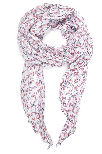 collezione alessandro Italienischer Schal Jolin mit kleinen Blumen 200cm x 80cm von collezione alessandro