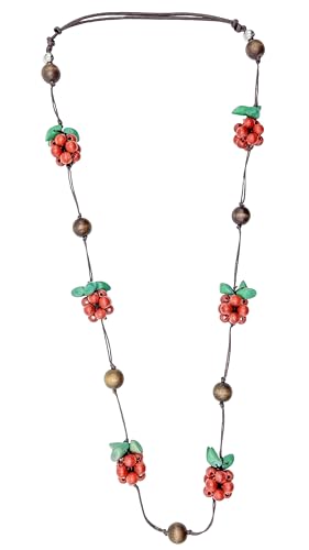 collezione alessandro Lange Kette Erdbeere mit kleinen Beeren von collezione alessandro