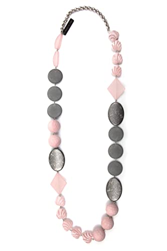 collezione alessandro Lange Kette Marit mit geometrischen Formen von collezione alessandro