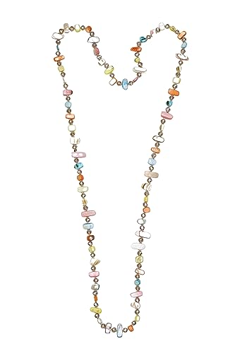 collezione alessandro Lange Kette Uli mit Muschelelementen von collezione alessandro