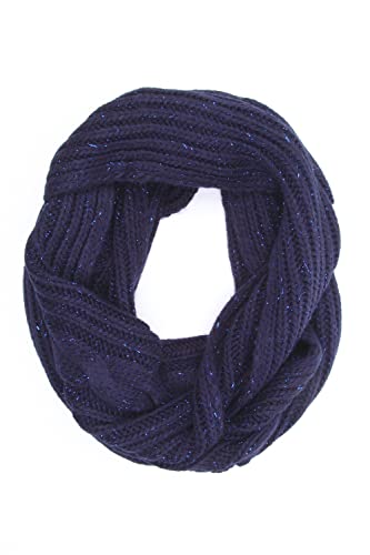 collezione alessandro Loop Schal Softy Made in Italy, mit Glitzergarn 25cm x 160cm von collezione alessandro