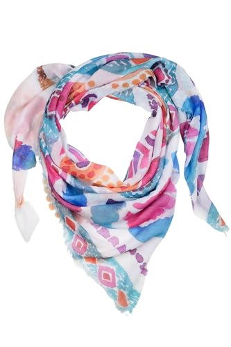 collezione alessandro Schal Aquarell aus Modal-Viskose Mischung 145cm x 135cm von collezione alessandro