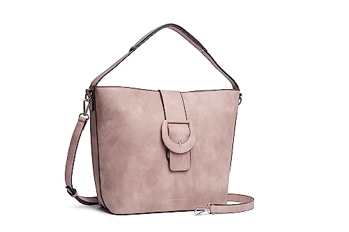 collezione alessandro Schultertasche Raffi aus weichem Lederimitat 35cm x 27cm x 13cm von collezione alessandro