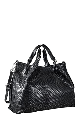 collezione alessandro Schultertasche Square aus italienischem Leder 42cm x 31cm x 20cm von collezione alessandro