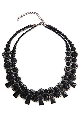 collezione alessandro Statementkette Nicola mit Glasperlen von collezione alessandro