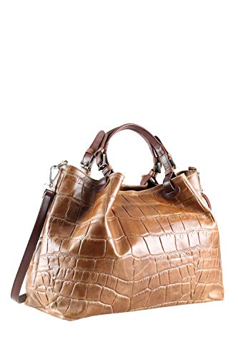 collezione alessandro XL Ledertasche McBarth mit Kroko Prägung 41cm x 31cm x 19cm von collezione alessandro