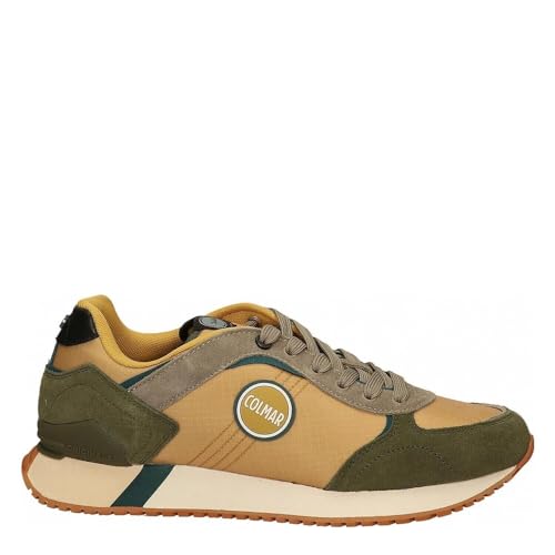 colmar Travis Plus Shades Herren-Sneakers, Ochra Mil Green, 44 EU von COLMAR