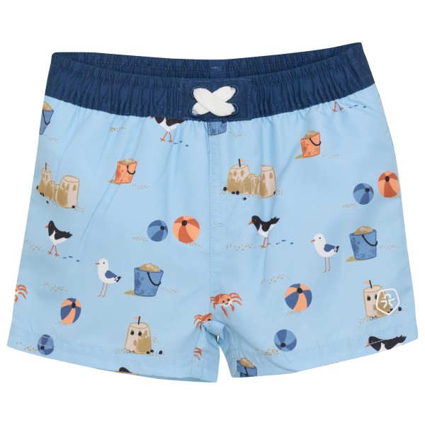 Color Kids - Baby Beachshorts with Diaper AOP - Boardshorts Gr 62;68;74;80;86;92 blau;grau von color kids