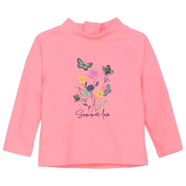 Color Kids - Baby T-Shirt L/S with Application - Lycra Gr 98 rosa von color kids