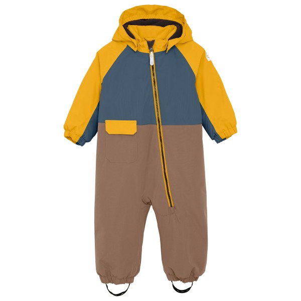 Color Kids - Baby's Coverall Colorblock - Overall Gr 74 braun von color kids