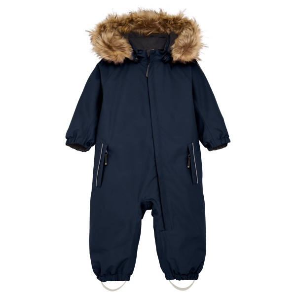 Color Kids - Baby's Coverall with Fake Fur - Overall Gr 104 blau von color kids