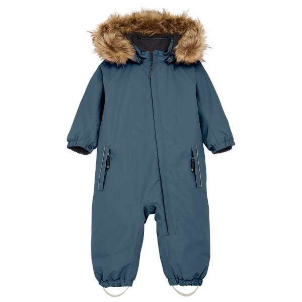 Color Kids - Baby's Coverall with Fake Fur - Overall Gr 86 blau von color kids