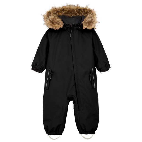 Color Kids - Baby's Coverall with Fake Fur - Overall Gr 98 schwarz von color kids
