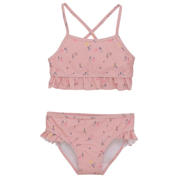 Color Kids - Kid's Bikini with Frills AOP - Bikini Gr 152 rosa von color kids