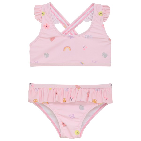 Color Kids - Kid's Bikini with Short Skirt AOP - Bikini Gr 104 rosa von color kids