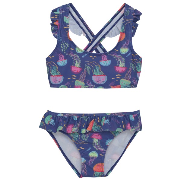 Color Kids - Kid's Bikini with Short Skirt AOP - Bikini Gr 152 blau von color kids