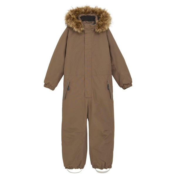 Color Kids - Kid's Coverall with Fake Fur - Overall Gr 128 braun von color kids
