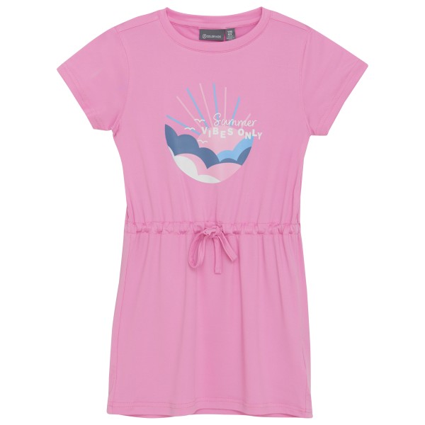 Color Kids - Kid's Dress with Print S/S - Kleid Gr 128 rosa von color kids
