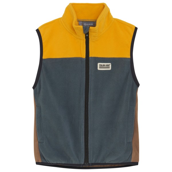 Color Kids - Kid's Fleece Waistcoat Colorblock - Fleeceweste Gr 98 blau von color kids