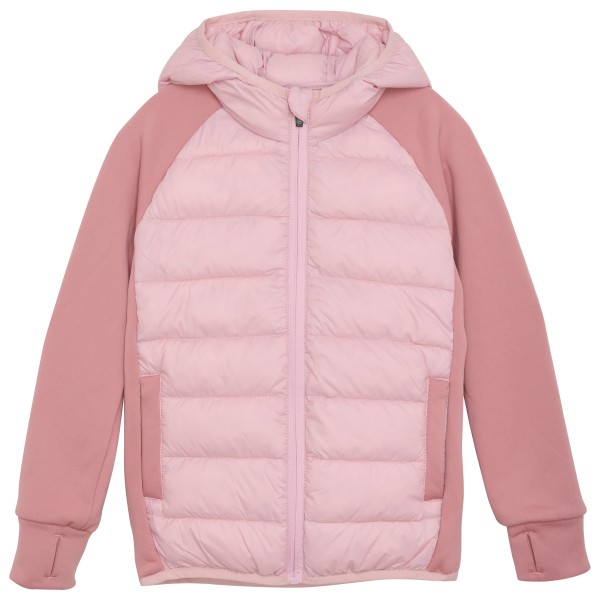 Color Kids - Kid's Hybrid Fleece Jacket with Hood - Kunstfaserjacke Gr 176 rosa von color kids