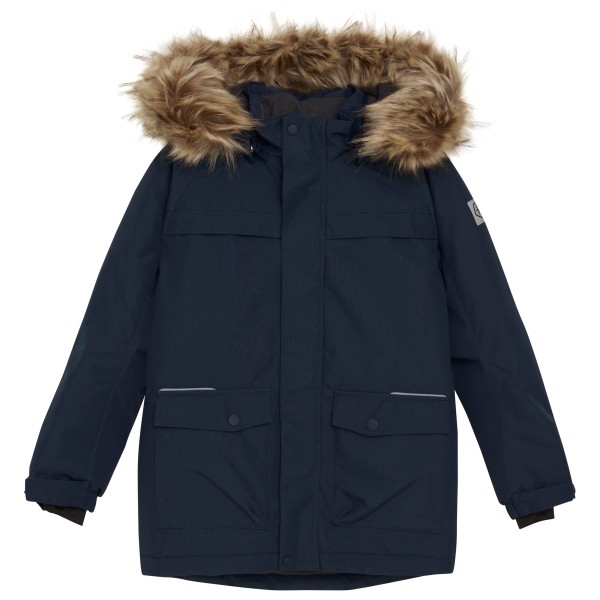 Color Kids - Kid's Parka with Fake Fur - Parka Gr 92 blau von color kids
