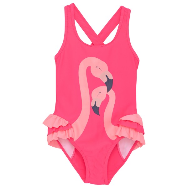 Color Kids - Kid's Swimsuit with Application - Badeanzug Gr 104 rosa von color kids