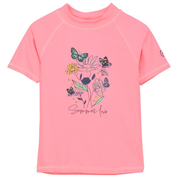 Color Kids - Kid's T-Shirt with Print - Lycra Gr 104 rosa von color kids