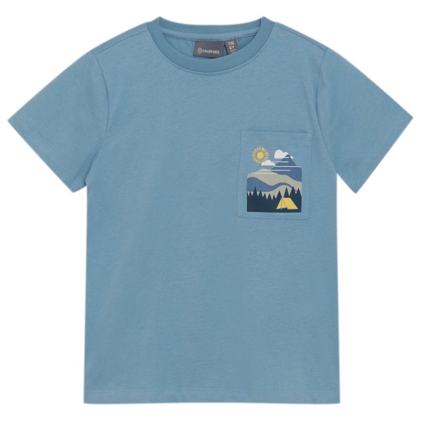 Color Kids - Kid's T-Shirt with Prints S/S - T-Shirt Gr 128 türkis von color kids