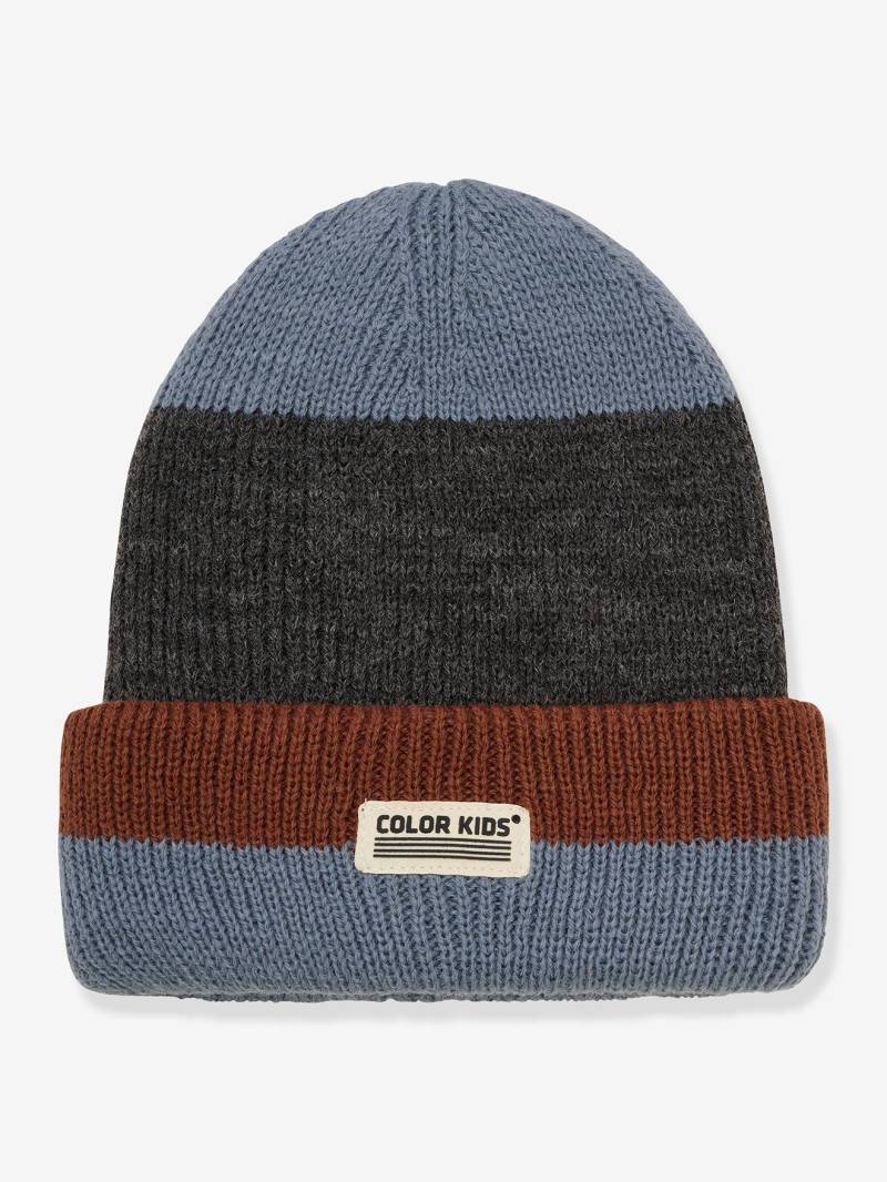 Strickmütze Kontraststreifen Kinder COLOR KIDS von color kids