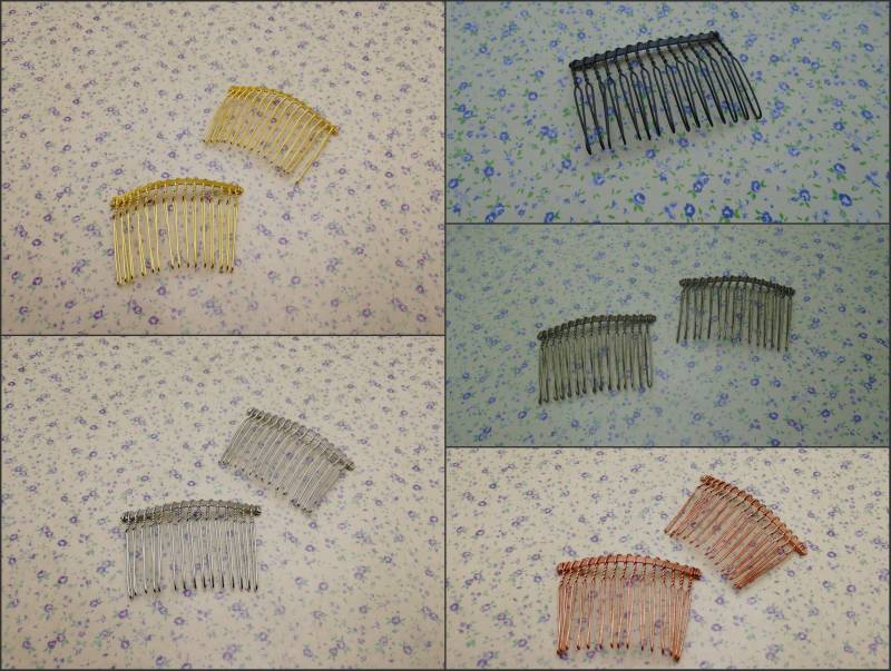 15 Zähne Metall Haar Draht Kamm Stirnband Rohling , Kopf Band Haarspange Clip Accessoire Haarband Hochzeit Schmuck Diy Findes Bh0024 von color4yourlife