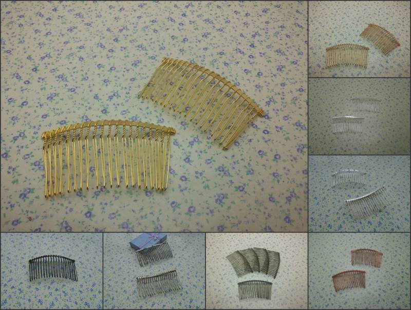 20 Zähne Metall Haar Draht Kamm Rohling , Kopfband Haarspange Clip Accessoire Haarband Hochzeit Schmuck Diy Finden Bh0023 von color4yourlife