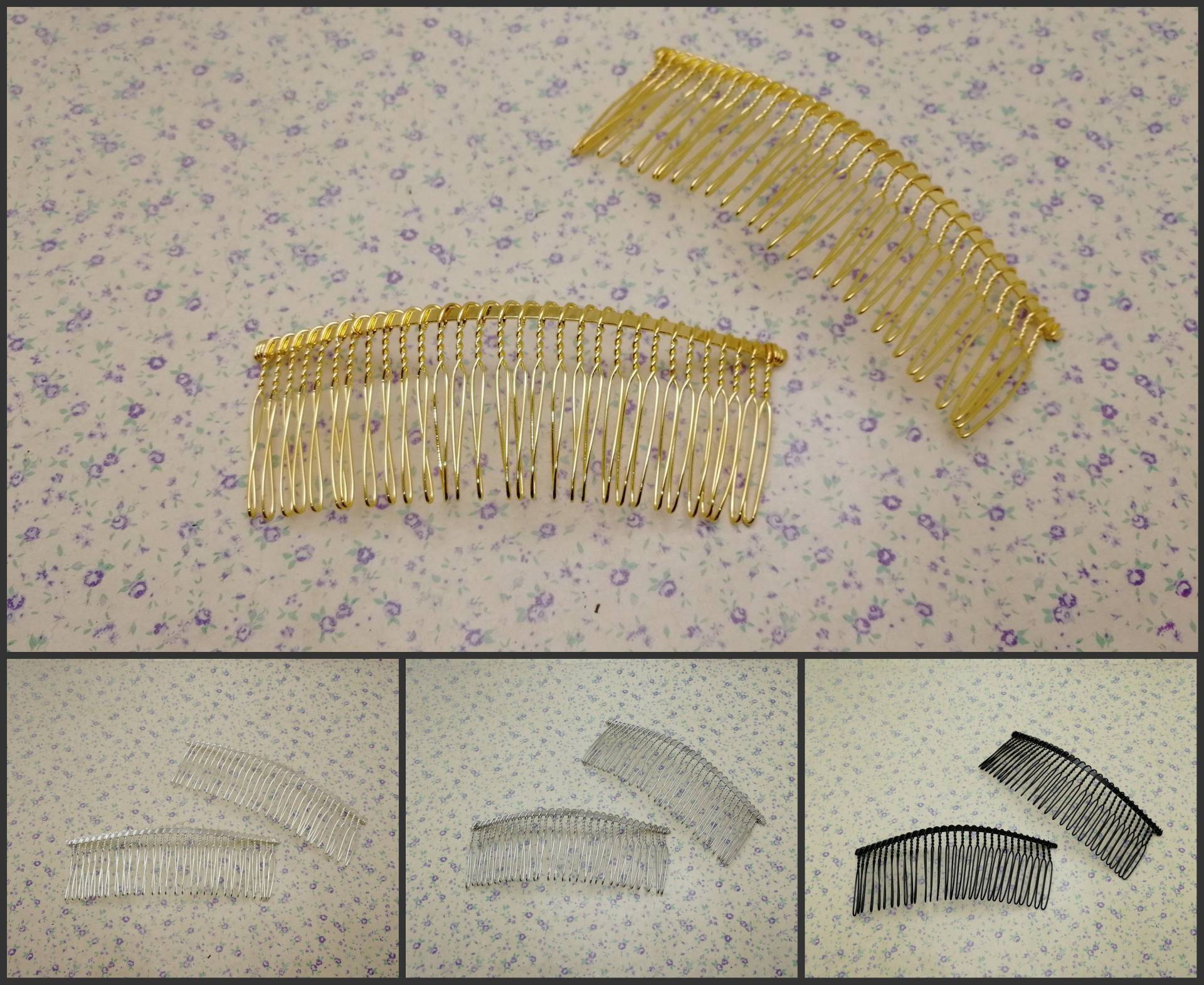 30 Zähne Metall Haar Draht Kamm Rohling , Kopfband Haarspange Clip Zubehör Haarband Hochzeit Schmuck Diy Finden Bh0051 von color4yourlife