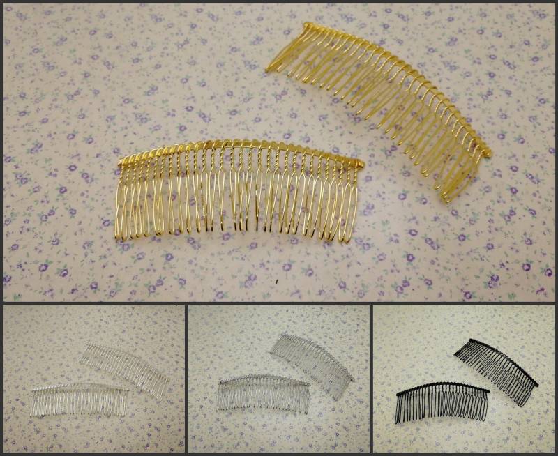 30 Zähne Metall Haar Draht Kamm Rohling , Kopfband Haarspange Clip Zubehör Haarband Hochzeit Schmuck Diy Finden Bh0051 von color4yourlife