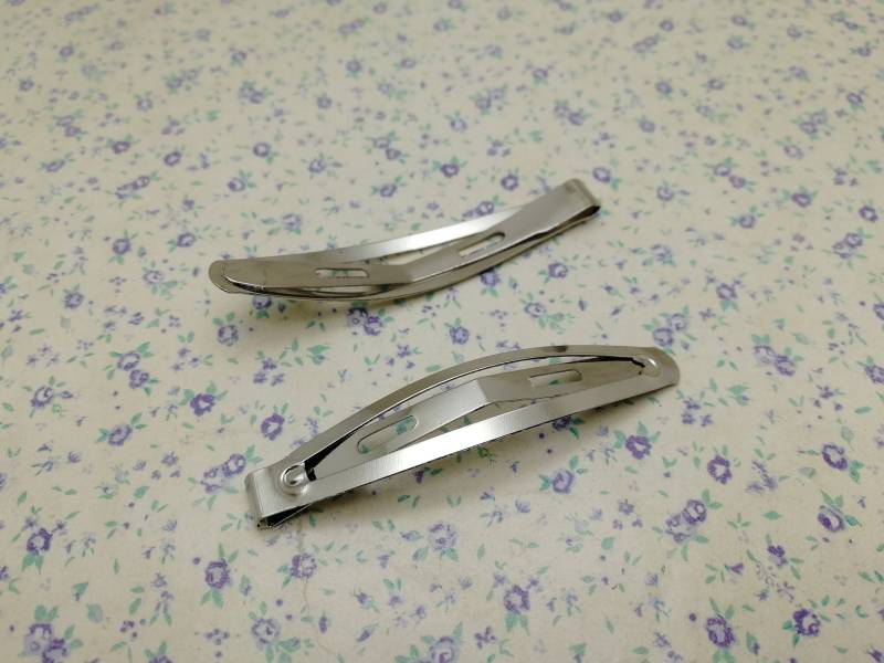 Silberne Farbe 60 Mm Länge Metall Snap Haarspange, Kopfclip Haar Zubehör Rohlinge Haarnadel Handgemacht Fertigkeit Schmuck Machen Diy Finden, Bh0107 von color4yourlife