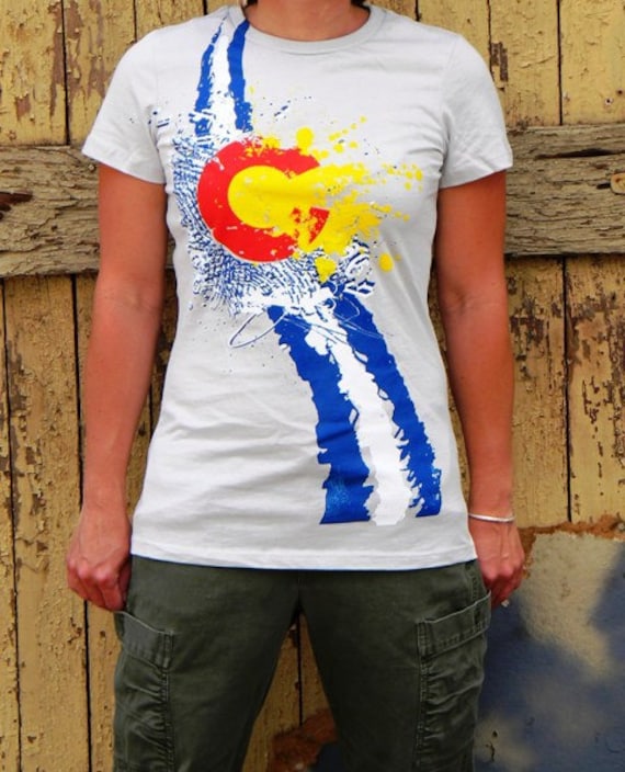 Damen Colorado Logo Silber - Baumwoll Tshirt von coloradotees
