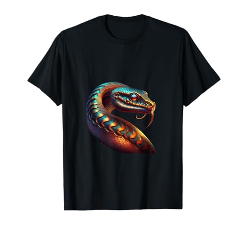 Schlange Jungen Frau Damen Herren Kinder Mädchen T-Shirt von colorful snake for children